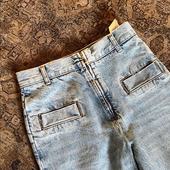 Sandro Women’s Wide Leg Jeans High Rise Size 36 EU 4 US - Picture 9 of 16